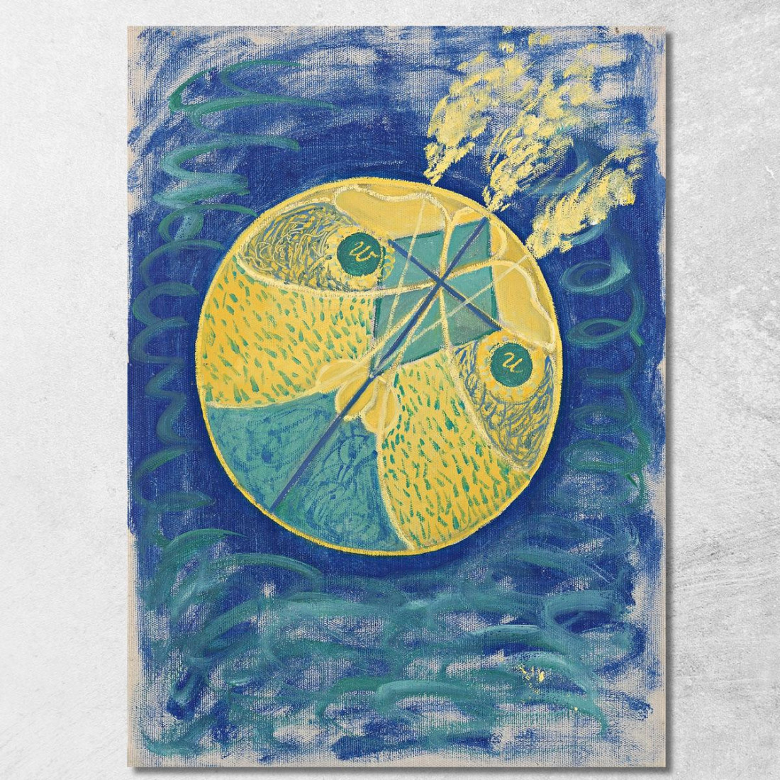 Gruppo I N. 7 Caos Primordiale Hilma af Klint hak7 quadro stampato su tela Gruppo I N. 7 Caos Primordiale Hilma af Klint hak7 quadro stampato su tela