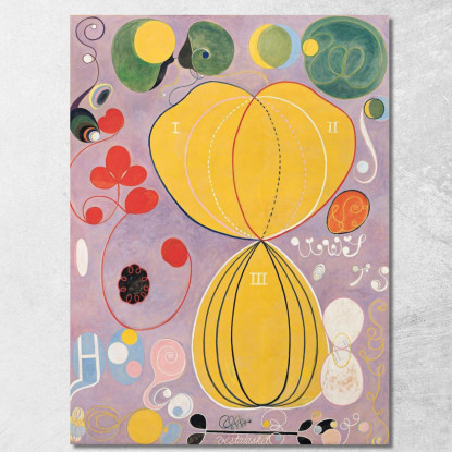 Gruppo Iv N. 7 Le Dieci Più Grandi Età Adulte Hilma af Klint hak9 quadro stampato su tela