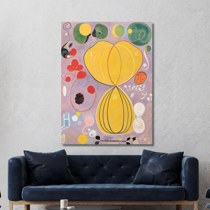 Gruppo Iv N. 7 Le Dieci Più Grandi Età Adulte Hilma af Klint hak9 quadro stampato su tela