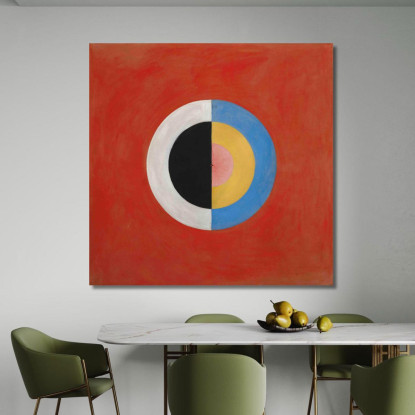 Gruppo Ixsuw N. 17. Il Cigno N. 17 Hilma af Klint hak13 quadro stampato su tela