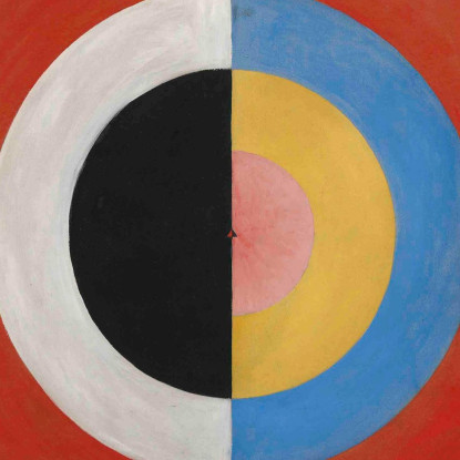 Gruppo Ixsuw N. 17. Il Cigno N. 17 Hilma af Klint hak13 quadro stampato su tela