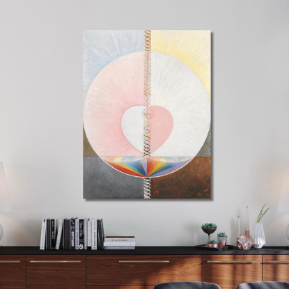 Gruppo Ixuw N. 25 La Colomba N. 1 Hilma af Klint hak15 quadro stampato su tela