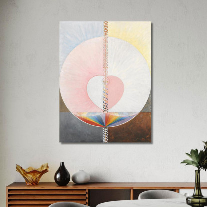 Gruppo Ixuw N. 25 La Colomba N. 1 Hilma af Klint hak15 quadro stampato su tela