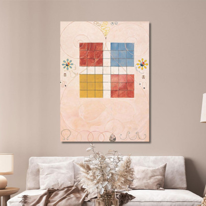 I Dieci Più Grandi N. 10 Della Vecchiaia Hilma af Klint hak26 quadro stampato su tela