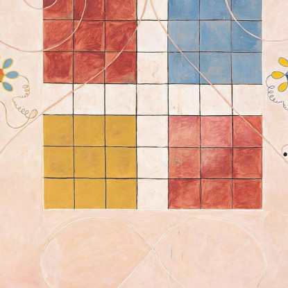 I Dieci Più Grandi N. 10 Della Vecchiaia Hilma af Klint hak26 quadro stampato su tela