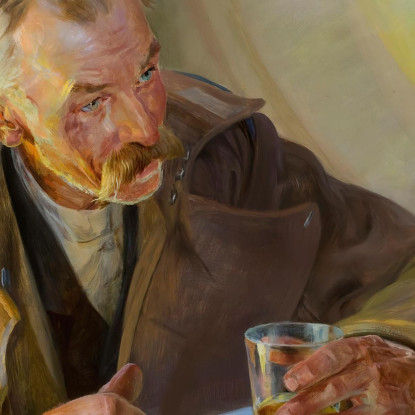 Trittico Di Cristo In Emmaus Jacek Malczewski jml13 quadro stampato su tela