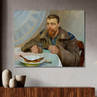 Sezione Destra Dell'Esilio Del Trittico Jacek Malczewski jml29 quadro stampato su tela