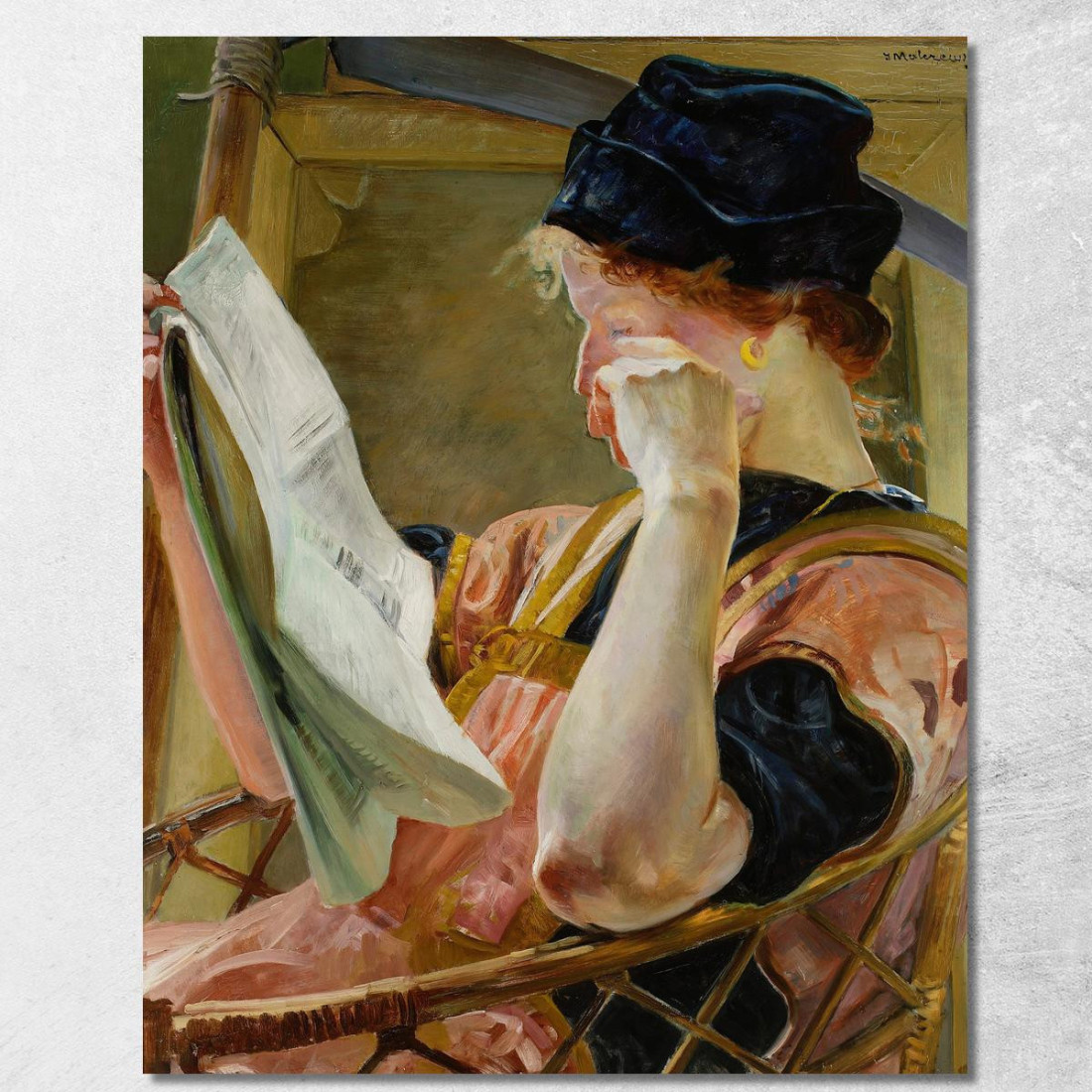 Modello Femminile Jacek Malczewski jml32 quadro stampato su tela Modello Femminile Jacek Malczewski jml32 quadro stampato su tela