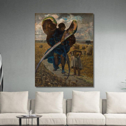 Dopo Il Trittico Degli Angeli (Parte Centrale) Jacek Malczewski jml33 quadro stampato su tela
