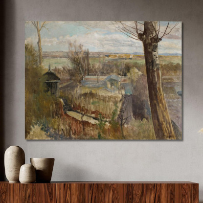Paesaggio Da Salwator Jacek Malczewski jml48 quadro stampato su tela