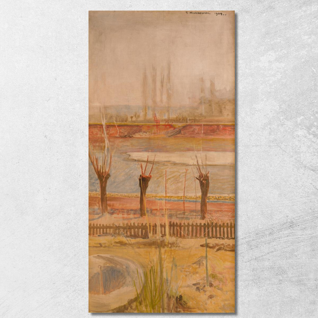 Paesaggio Dalle Rive Della Vistola Jacek Malczewski jml49 quadro stampato su tela Paesaggio Dalle Rive Della Vistola Jacek Malczewski jml49 quadro stampato su tela
