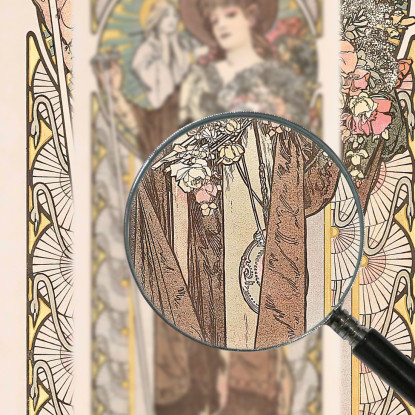 La Tosca Alphonse Mucha amu63 quadro stampato su tela