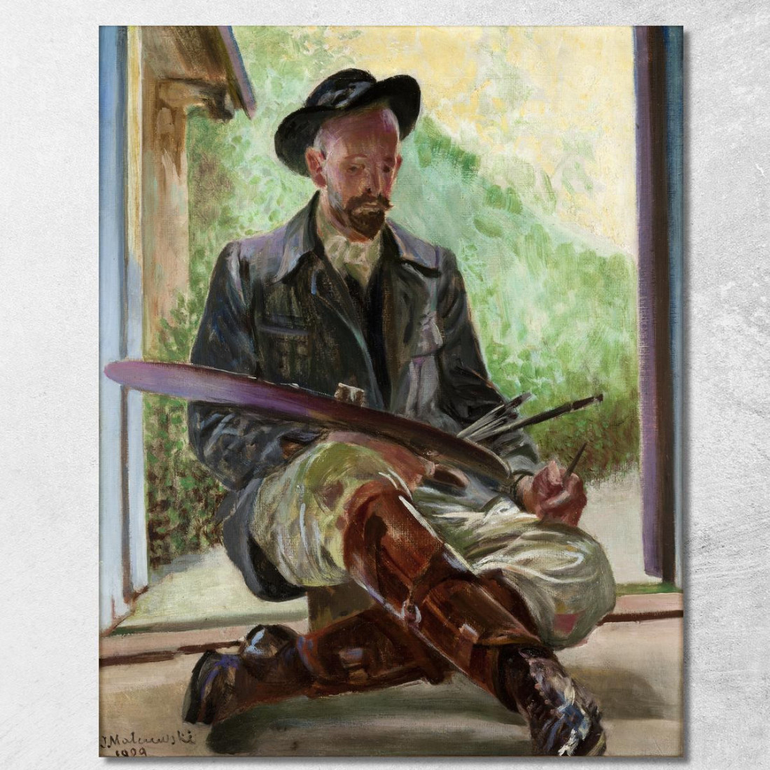 Trittico I Miei Modelli (Parte Centrale) Jacek Malczewski jml65 quadro stampato su tela Trittico I Miei Modelli (Parte Centrale) Jacek Malczewski jml65 quadro stampato su tela
