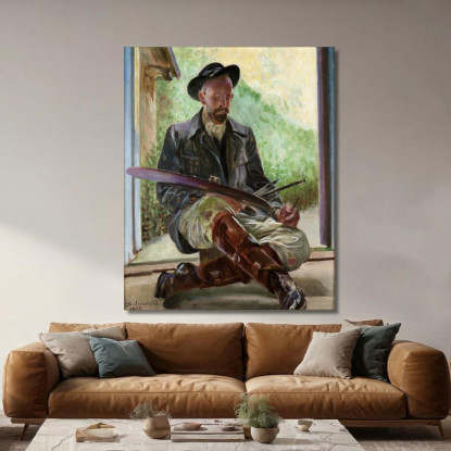 Trittico I Miei Modelli (Parte Centrale) Jacek Malczewski jml65 quadro stampato su tela
