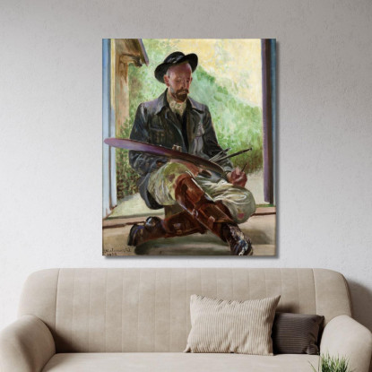 Trittico I Miei Modelli (Parte Centrale) Jacek Malczewski jml65 quadro stampato su tela