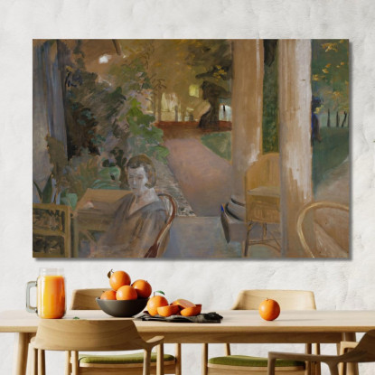 Sulla Veranda Jacek Malczewski jml71 quadro stampato su tela
