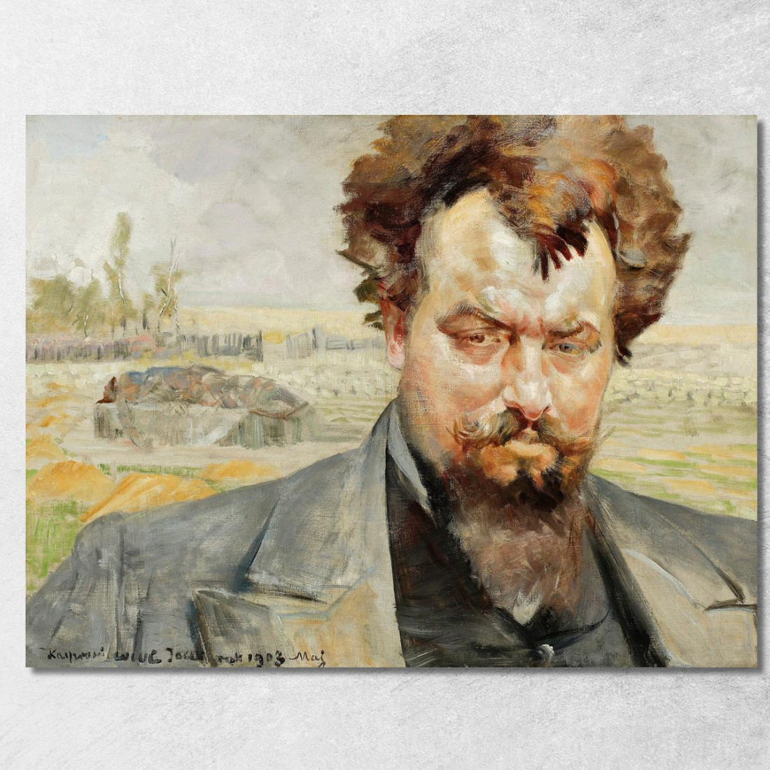 Ritratto Di Jan Kasprowicz Jacek Malczewski jml88 quadro stampato su tela Ritratto Di Jan Kasprowicz Jacek Malczewski jml88 quadro stampato su tela