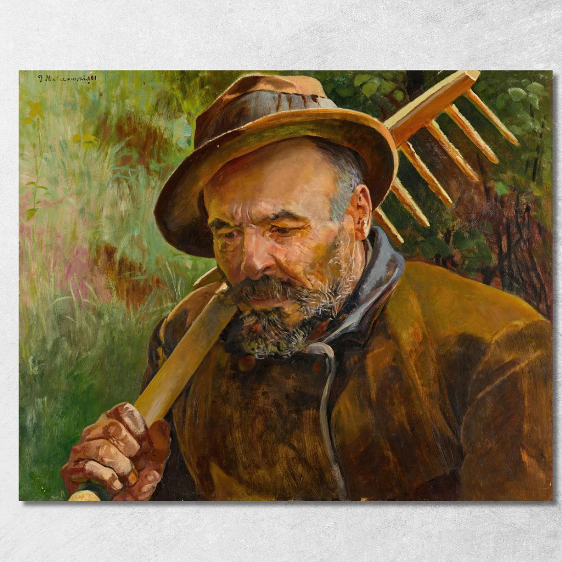 Di Ritorno Dai Campi Jacek Malczewski jml102 quadro stampato su tela Di Ritorno Dai Campi Jacek Malczewski jml102 quadro stampato su tela