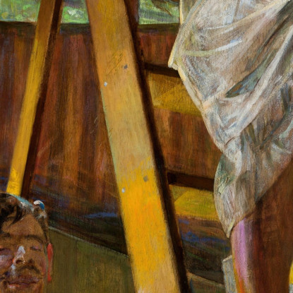 Satiro E Un Modello Jacek Malczewski jml104 quadro stampato su tela