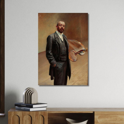 Autoritratto Con Tavolozza Jacek Malczewski jml114 quadro stampato su tela