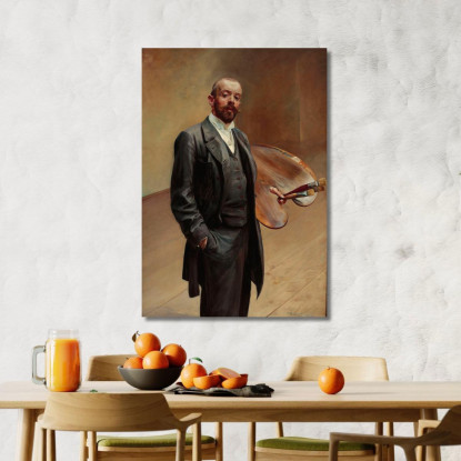 Autoritratto Con Tavolozza Jacek Malczewski jml114 quadro stampato su tela