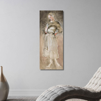 Schizzo Di Una Donna Jacek Malczewski jml119 quadro stampato su tela