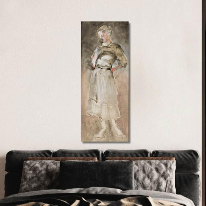 Schizzo Di Una Donna Jacek Malczewski jml119 quadro stampato su tela