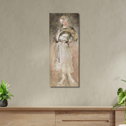 Schizzo Di Una Donna Jacek Malczewski jml119 quadro stampato su tela