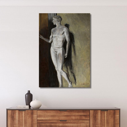 Studio Di Una Scultura Classica Jacek Malczewski jml129 quadro stampato su tela