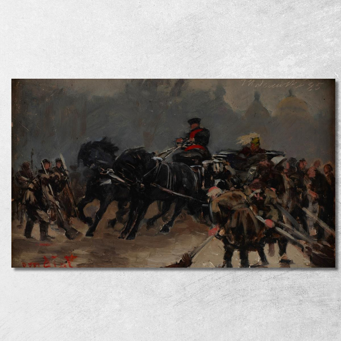 Arriva Lo Zar Jacek Malczewski jml135 quadro stampato su tela Arriva Lo Zar Jacek Malczewski jml135 quadro stampato su tela