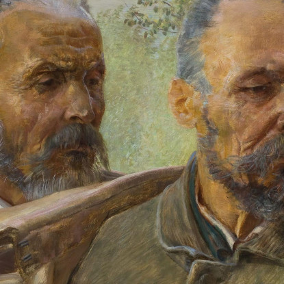 Due Teste Di Vecchi Jacek Malczewski jml138 quadro stampato su tela