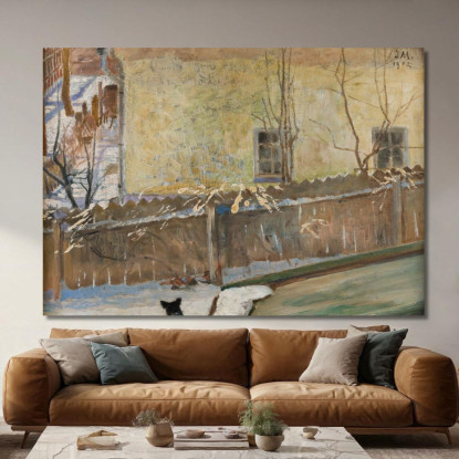 Paesaggio Invernale Jacek Malczewski jml144 quadro stampato su tela