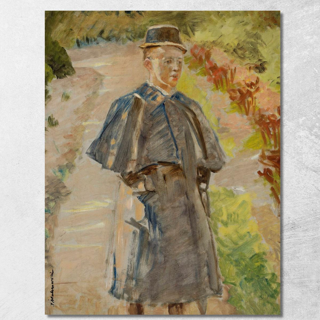 Ragazzo In Giardino Jacek Malczewski jml150 quadro stampato su tela Ragazzo In Giardino Jacek Malczewski jml150 quadro stampato su tela