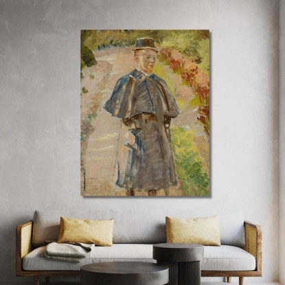 Ragazzo In Giardino Jacek Malczewski jml150 quadro stampato su tela