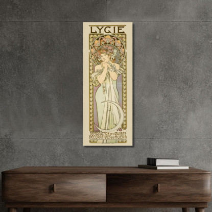Licia Alphonse Mucha amu75 quadro stampato su tela