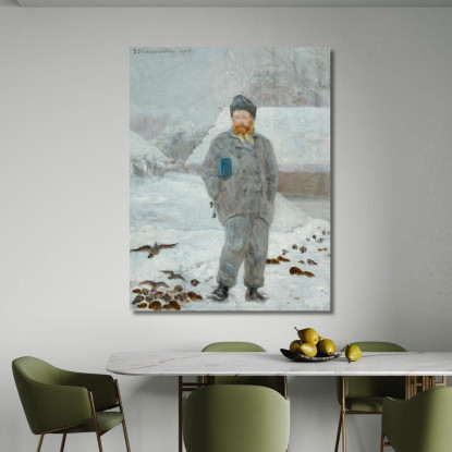 Ritratto Di Adolf Dygasinski Con Uccelli Jacek Malczewski jml154 quadro stampato su tela