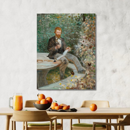 Ritratto Di Adolf Dygasinski Jacek Malczewski jml155 quadro stampato su tela