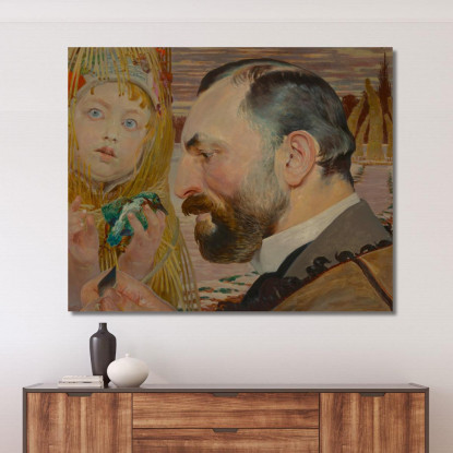 Ritratto Di Feliks Jasienski 2 Jacek Malczewski jml158 quadro stampato su tela