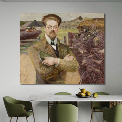 Ritratto Di Wladyslaw Reymont Jacek Malczewski jml169 quadro stampato su tela