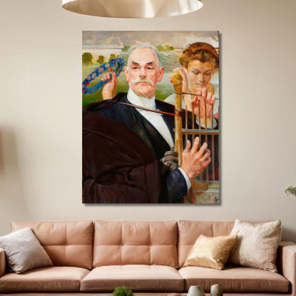 Ritratto Di Wladyslaw Zelenski Jacek Malczewski jml170 quadro stampato su tela