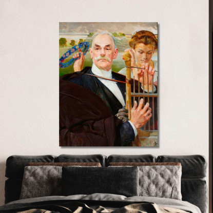Ritratto Di Wladyslaw Zelenski Jacek Malczewski jml170 quadro stampato su tela