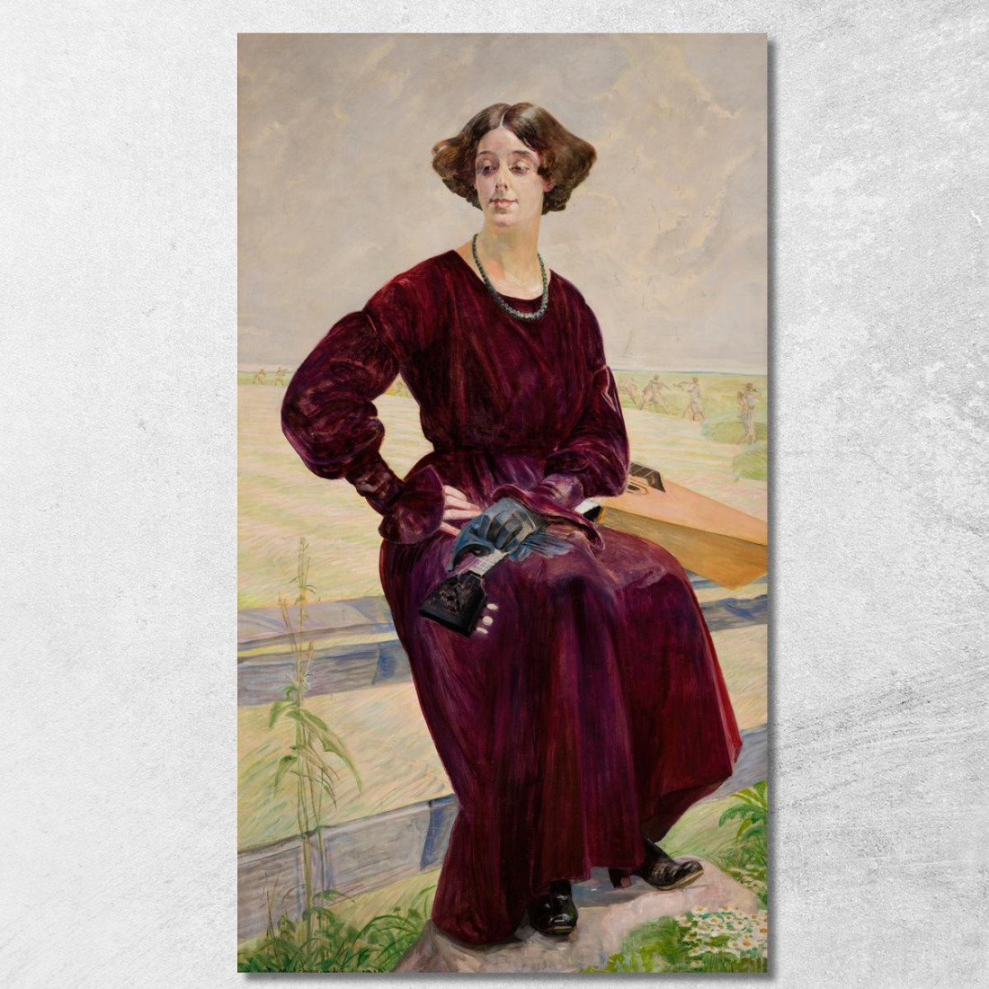 La Canzone Finita Jacek Malczewski jml174 quadro stampato su tela La Canzone Finita Jacek Malczewski jml174 quadro stampato su tela