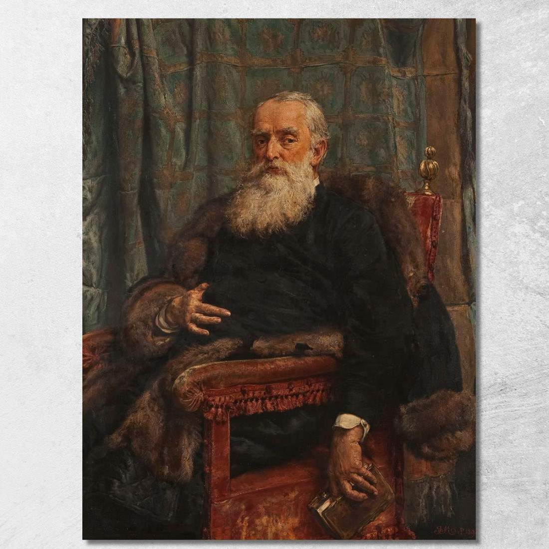Ritratto Di Henryk Krajewski Jan Matejko jmt35 quadro stampato su tela Ritratto Di Henryk Krajewski Jan Matejko jmt35 quadro stampato su tela