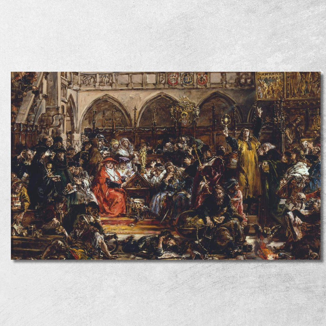 Influenza Dell'Università Sul Paese Jan Matejko jmt76 quadro stampato su tela Influenza Dell'Università Sul Paese Jan Matejko jmt76 quadro stampato su tela