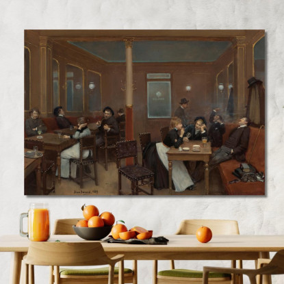 Brasserie Per Studenti Brasserie Per Studenti Jean Béraud jbr9 quadro stampato su tela