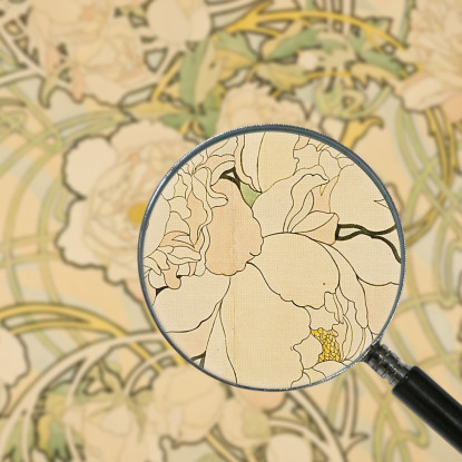 Peonie 1898 Alphonse Mucha amu91 quadro stampato su tela