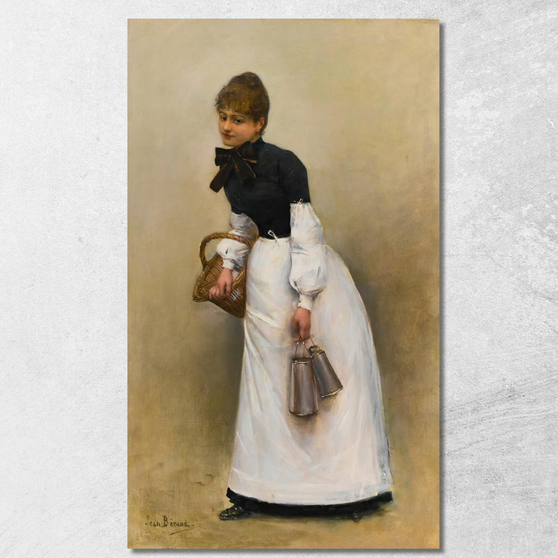 Il Servo La Piccola Lattaia Jean Béraud jbr42 quadro stampato su tela Il Servo La Piccola Lattaia Jean Béraud jbr42 quadro stampato su tela