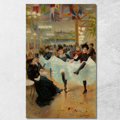 Café De Paris Jean Béraud jbr55 quadro stampato su tela