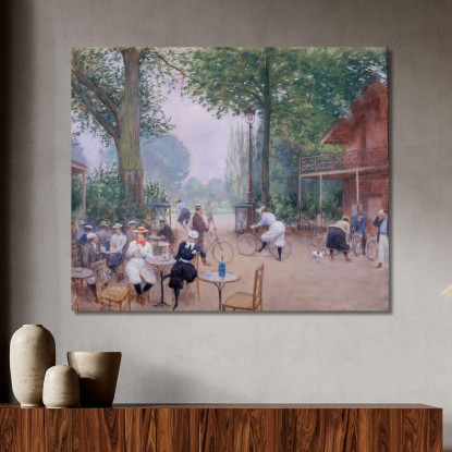Lo Chalet Du Cycle Nel Bois De Boulogne Jean Béraud jbr57 quadro stampato su tela