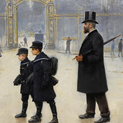 Parco Monceau Jean Béraud jbr61 quadro stampato su tela